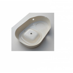 Grundplatte pulverbeschichtet